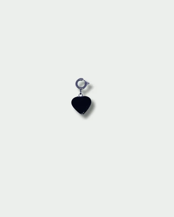 charm NFC en forme de coeur NOIR