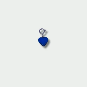 charm NFC en forme de coeur bleu